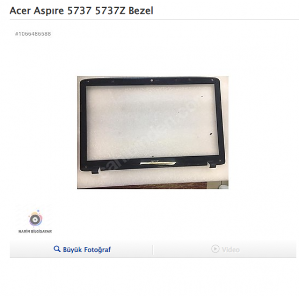 Acer Aspıre 5737 5737Z Bezel ürün görseli 1