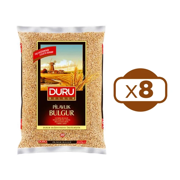 Duru Pilavlık Bulgur 1 Kg X 8 Adet ürün görseli 1
