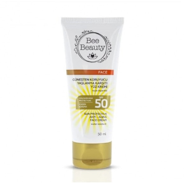 Bee Beauty Güneşten Koruyucu Yaşlanma Karşıtı Yüz Kremi 50 SPF 50 ML ürün görseli 1