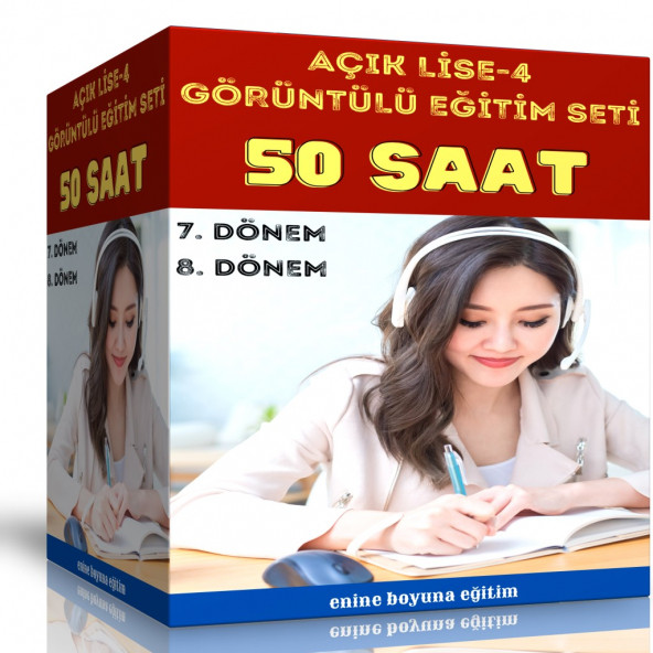 Açık Lise-4 Görüntülü Eğitim Seti (120 Saat Görüntülü Anlatım) ürün görseli 1