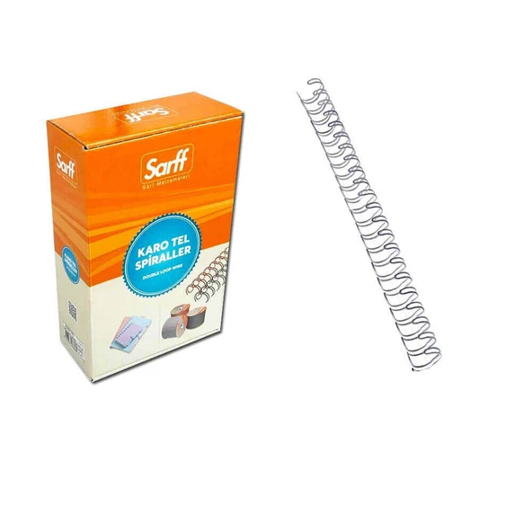 Sarff Spiral Tel 3-4 İnç 14.5 mm 50'lü Gümüş ürün görseli 1