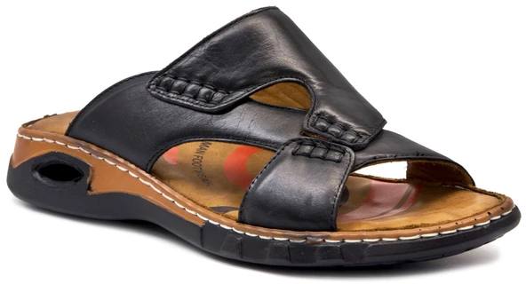 Forelli Frl 9Y 40501 Siyah Erkek Ayakkabı Erkek Terlik-Sandalet ürün görseli 1