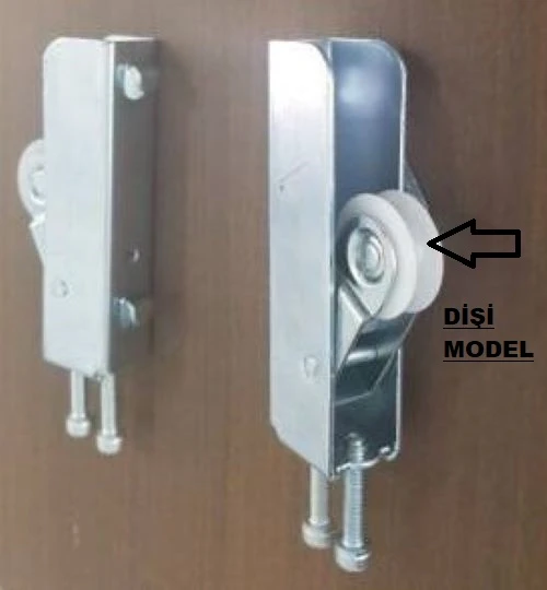 SÜRGÜLÜ RAY DOLAP ALEMİNYUM KAPAK TEKER 1TAKIM [DİŞİ] ürün görseli 1