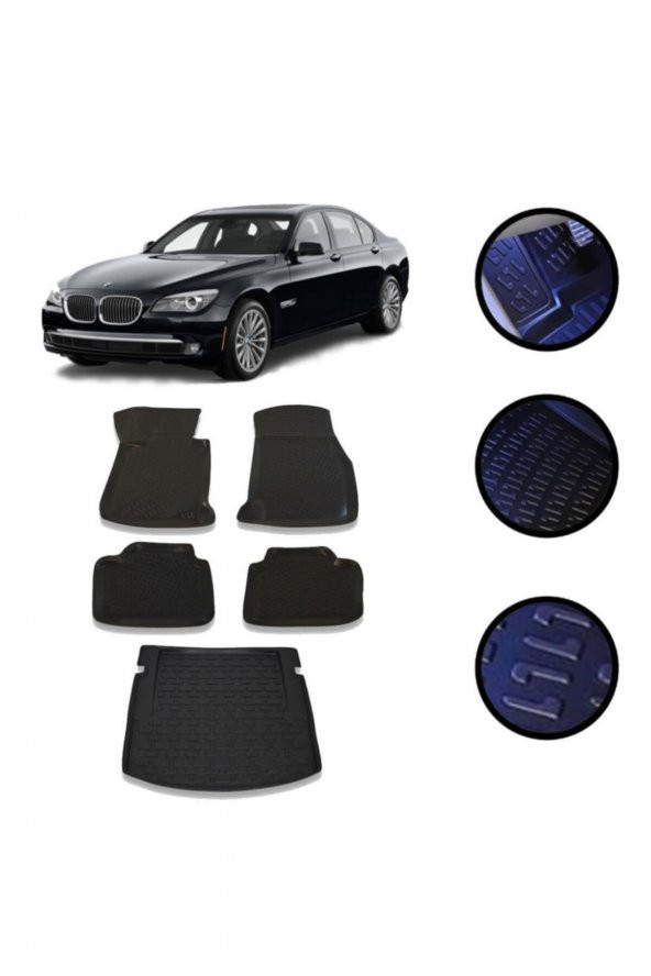 OtoLine Bmw 3 F30 Sdn 2011-2018 Arası Havuzlu Oto Paspas ve Bagaj Set ürün görseli 1