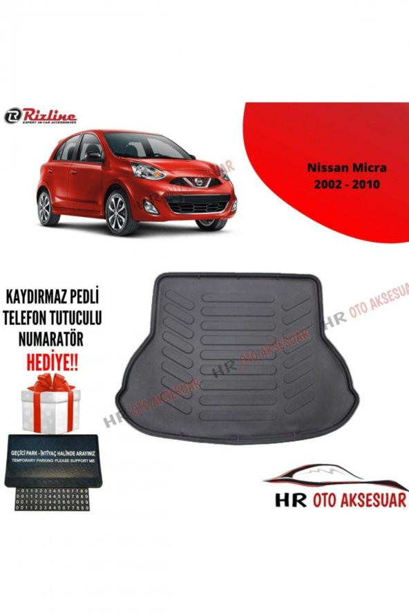 Rizline Hroto Nissan Micra 2002-2010 3d Bagaj Havuzu ürün görseli 1