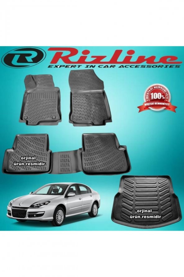 Rizline Laguna 3 3d Paspas + 3d Bagaj Havuz Siyah 2008-2015 Arası ürün görseli 1