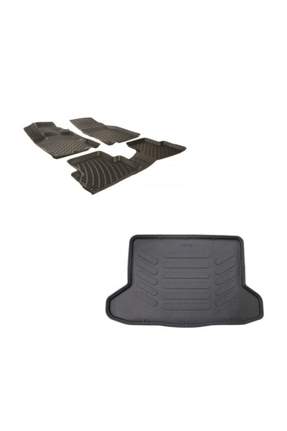 Rizline Dacia Duster 4x4 10-203d Bagaj Havuzu + Oto Paspas Siyah Ikili ürün görseli 1