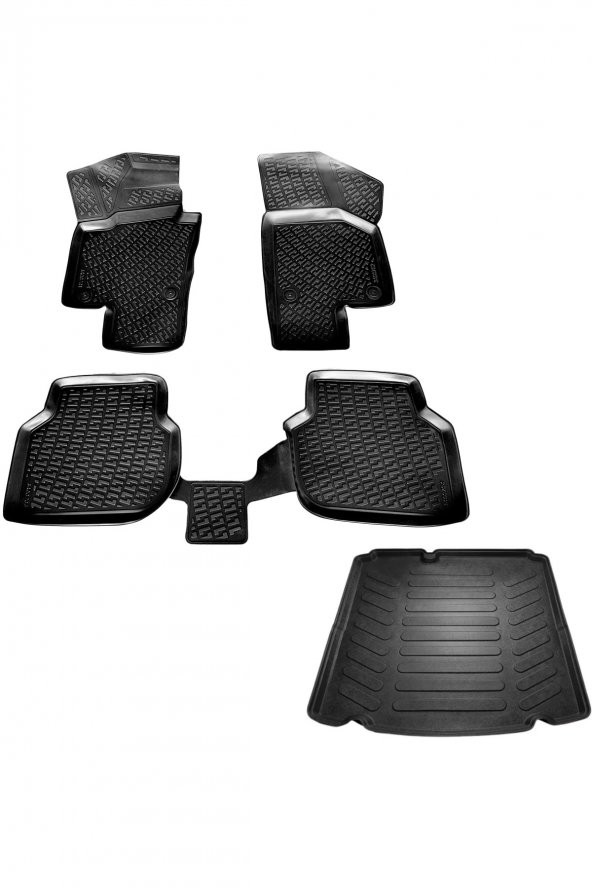 caraks Vw Jetta 3d Havuzlu Paspas 3d Bagaj Havuzu (cepsiz) 2015-2019 Arası Marka ürün görseli 1