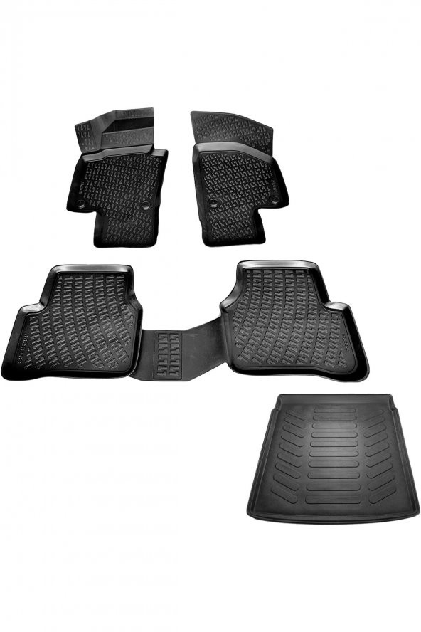 caraks Vw Passat B7 3d Havuzlu Paspas + 3d Bagaj Havuzu 2011-2015 Arası ürün görseli 1