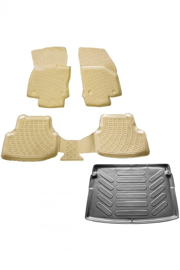 Rizline Seat Arona  3d Havuzlu Paspas ve  3d Bagaj Havuzu Arası ürün görseli 1
