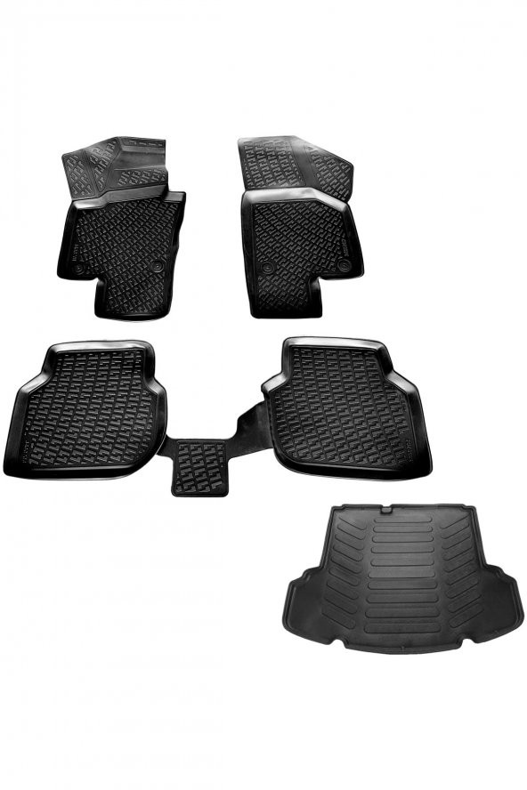 caraks Vw Jetta 3d Havuzlu Paspas + 3d Bagaj Havuzu (cepli) 2011-2015 Arası Marka ürün görseli 1
