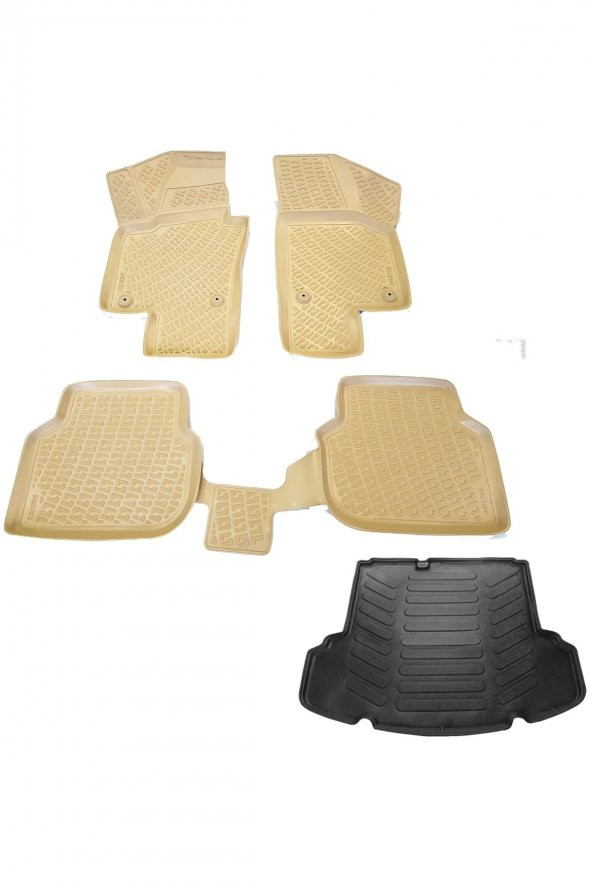 caraks Vw Jetta 3d Havuzlu Paspas 3d Bagaj Havuzu 2015-2019 ürün görseli 1