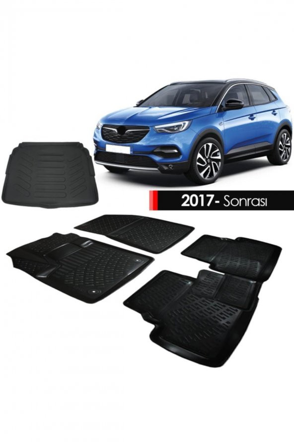 Rizline Opel Grandland X Paspas Bagaj Havuzu 3d Havuzlu Set 2017- ürün görseli 1