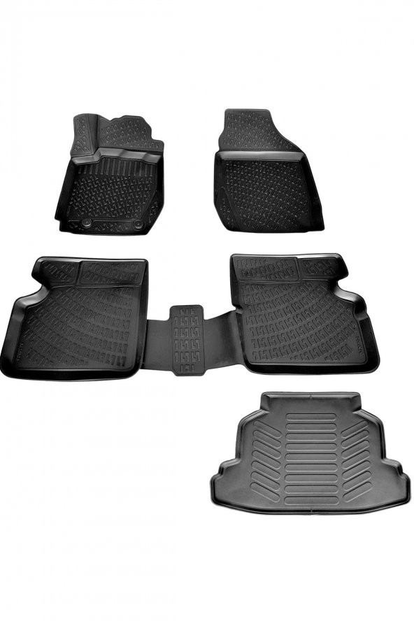 caraks Toyota Corolla Sedan 3d Havuzlu Paspas + 3d Bagaj Havuzu 2001-2006 Arası ürün görseli 1