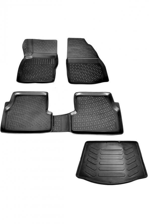 caraks Ford Focus 2 Hb 3d Havuzlu Paspas + 3d Bagaj Havuzu 2005-2011 Arası Marka ürün görseli 1