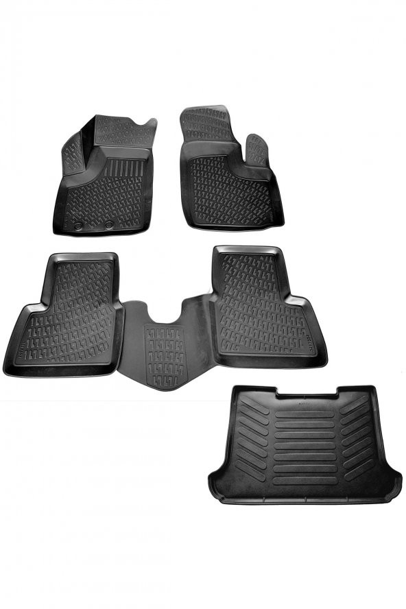 caraks Fiat Doblo 1 3d Havuzlu Paspas + 3d Bagaj Havuzu 2000-2010 Arası ürün görseli 1