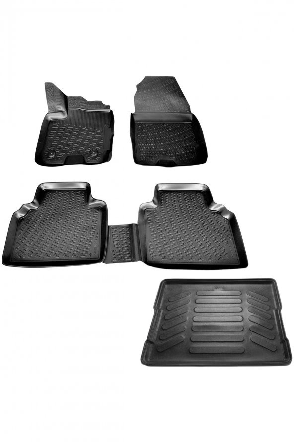 caraks Ford Courier 3d Havuzlu Paspas + 3d Bagaj Havuzu 2014-2020 Arası ürün görseli 1