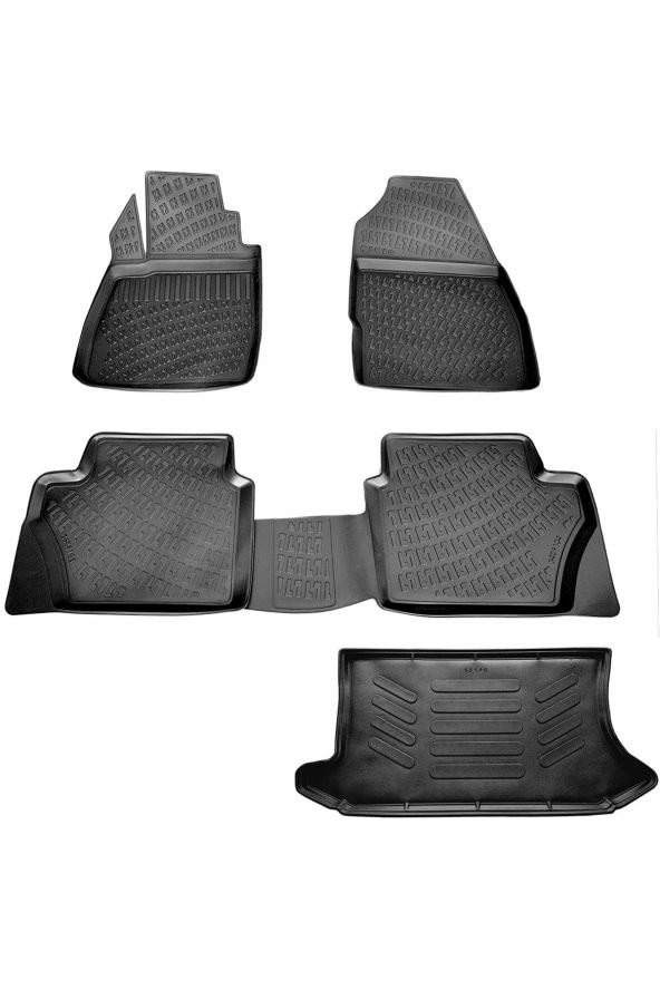 caraks Ford Fiesta 3d Havuzlu Paspas + 3d Bagaj Havuzu 2002-2008 Arası ürün görseli 1