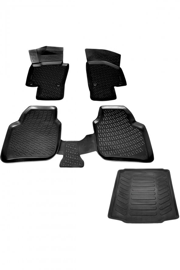 Rizline Skoda Süper B 3d Havuzlu Paspas + 3d Bagaj Havuzu 2008-2014 Arası -dönmezotoaksesuar ürün görseli 1