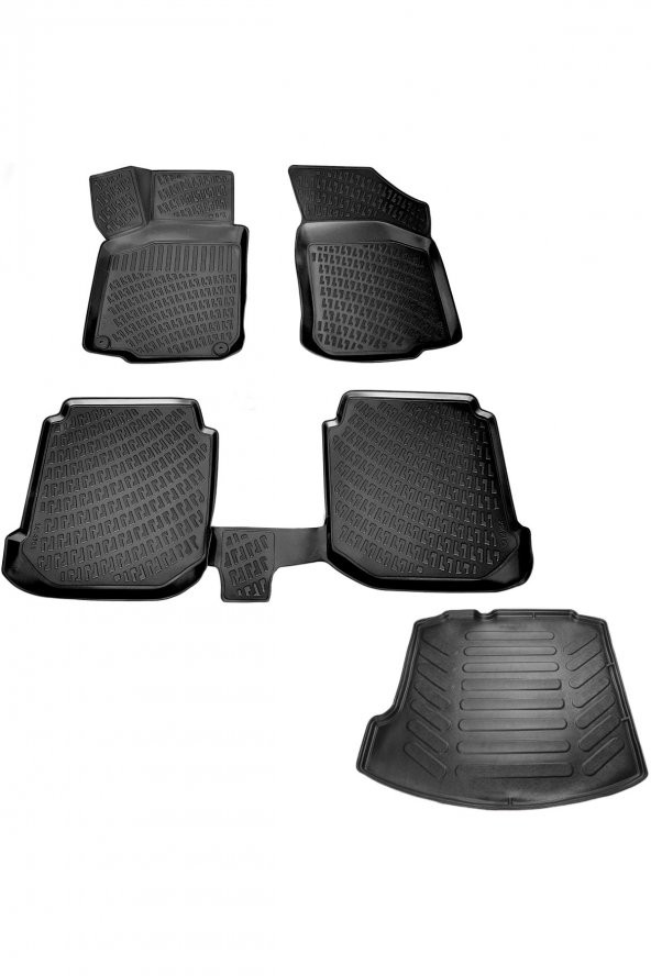 caraks Vw Bora 3d Havuzlu Paspas + 3d Bagaj Havuzu 1998-2005 Arası Marka ürün görseli 1