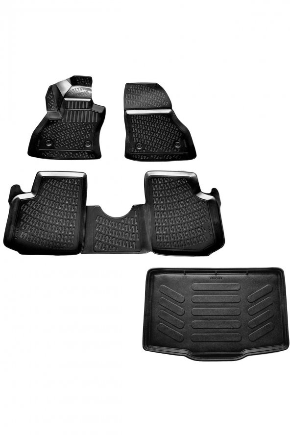 caraks Fiat 500l 3d Havuzlu Paspas + 3d Bagaj Havuzu 2013-2020 Arası Marka ürün görseli 1