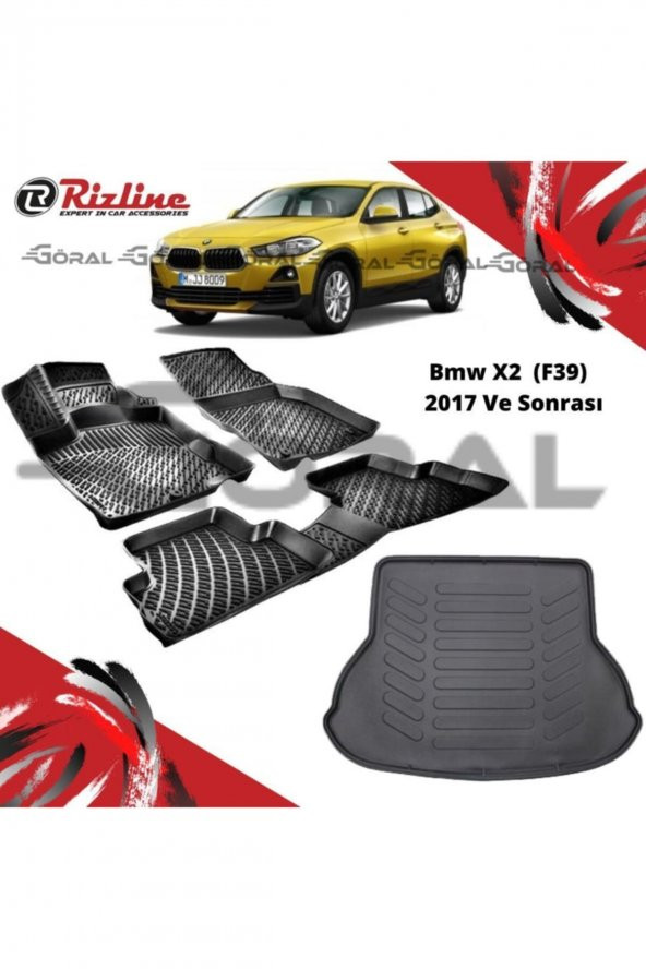 Rizline Bmw X2 (f39) 2017 Ve Sonrası Paspas Ve Bagaj Havuzu Set ürün görseli 1