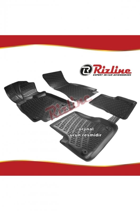 Rizline Audi A6 3d Paspas Havuzlu Siyah Sedan 2011-2015 Arası 4 Prç ürün görseli 1