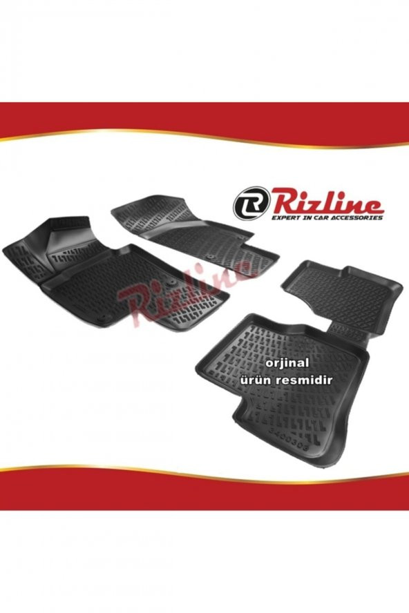 Rizline Vw Passat 3c 3d Paspas Havuzlu Siyah B6 2005-2010 Arası 4 Prç ürün görseli 1