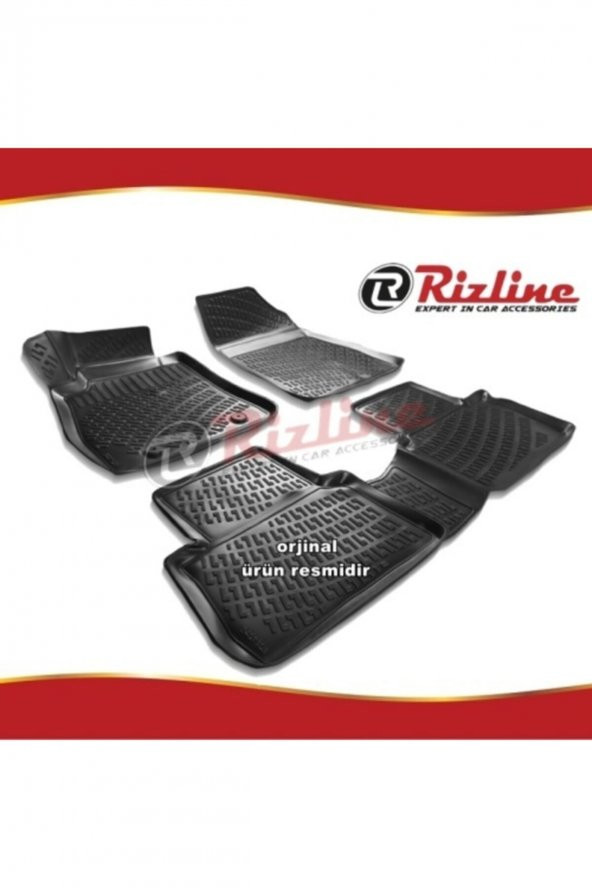 Rizline Nissan Juke 3d Paspas Havuzlu Siyah 2010-2014 Arası 4 Prç ürün görseli 1