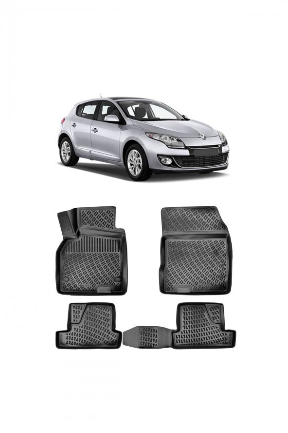 Rizline Renault Megane 3 Hb 2008-2016 3d Havuzlu Paspas 2554122001269 ürün görseli 1