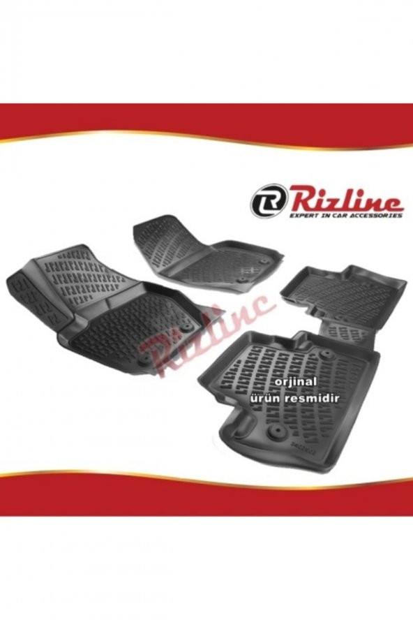 Rizline Volvo S60 3d Paspas Havuzlu Siyah 2011-2019 Arası 4 Prç ürün görseli 1