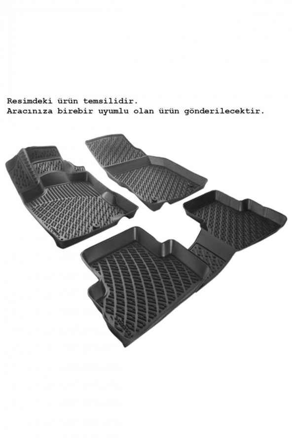 Rizline Mercedes Sprinter 2013 Sonrası Paspas Siyah 3d Havuzlu ürün görseli 1
