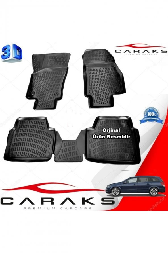 caraks Opel Astra H 3d Paspas Havuzlu Stw 2004 - 2017 Arası Siyah 4 Prç. ürün görseli 1