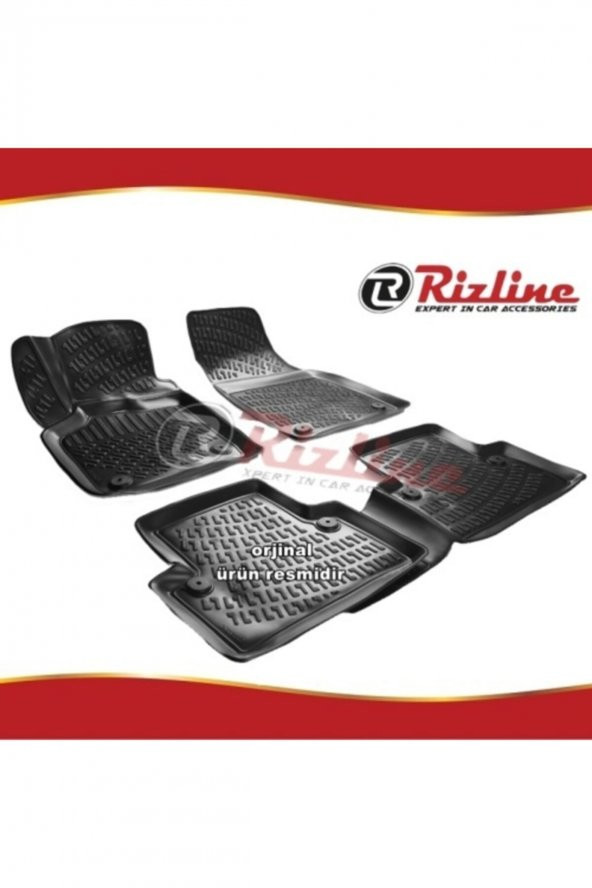 Rizline Volvo S40 3d Paspas Havuzlu Siyah 2004-2012 Arası 4 Prç ürün görseli 1