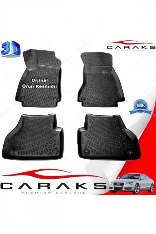 caraks Audi A5 3d Paspas Havuzlu Sedan 2015 - 2020 Arası Siyah 4 Prç. ürün görseli 1