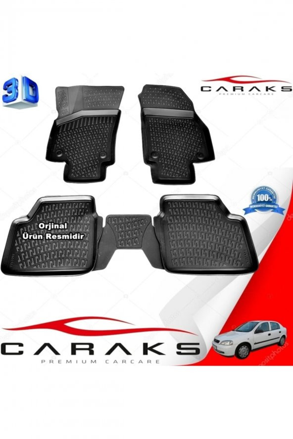 caraks Opel Astra G 3d Paspas Havuzlu Sedan 1998 - 2009 Arası Siyah 4 Prç. ürün görseli 1