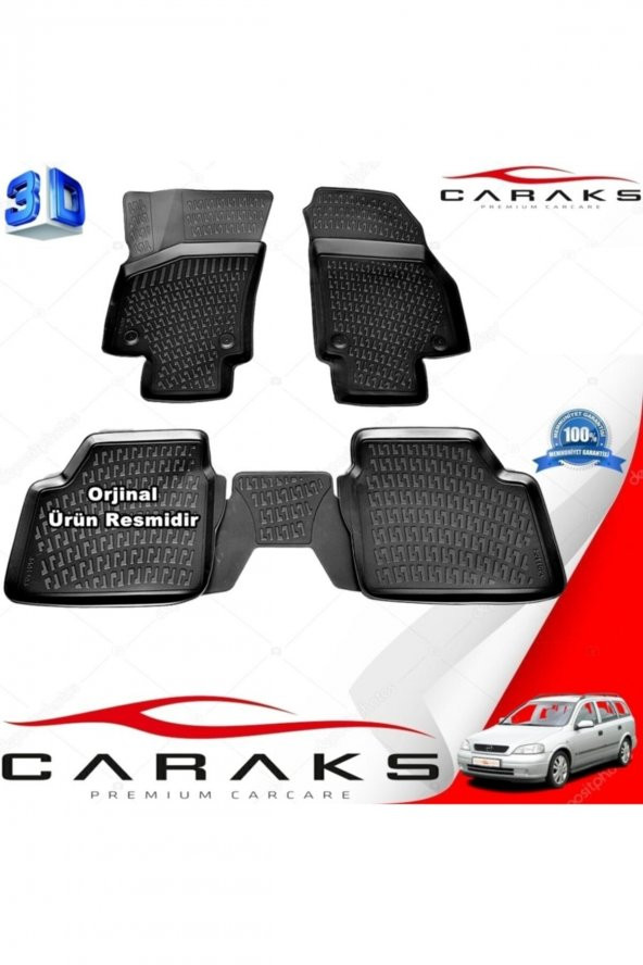 caraks Opel Astra G 3d Paspas Havuzlu Stw 1998 - 2009 Arası Siyah 4 Prç. ürün görseli 1