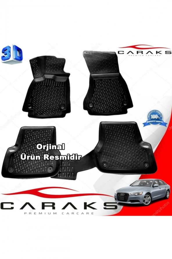 caraks Audi A6 3d Paspas Havuzlu 2019 Sonrası Siyah 4 Prç. ürün görseli 1