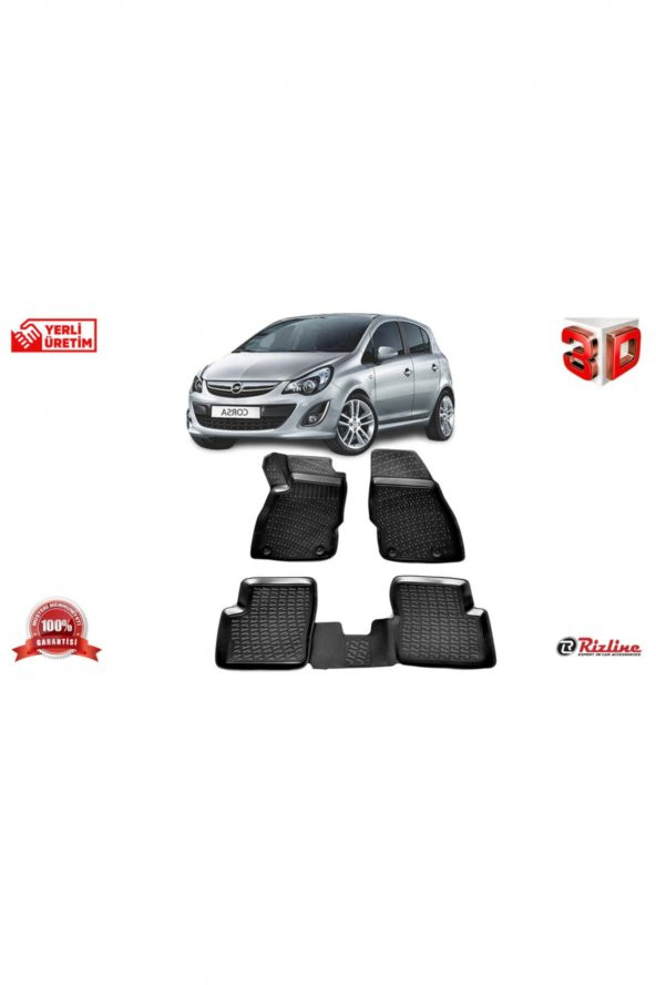 Rizline Opel Corsa D Hb 3d Paspas Havuzlu Araca Özel 2004 - 2014 ürün görseli 1