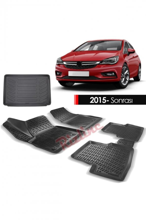 Rizline Opel Astra K Paspas Bagaj Havuzu 3d Havuzlu 2015- ürün görseli 1