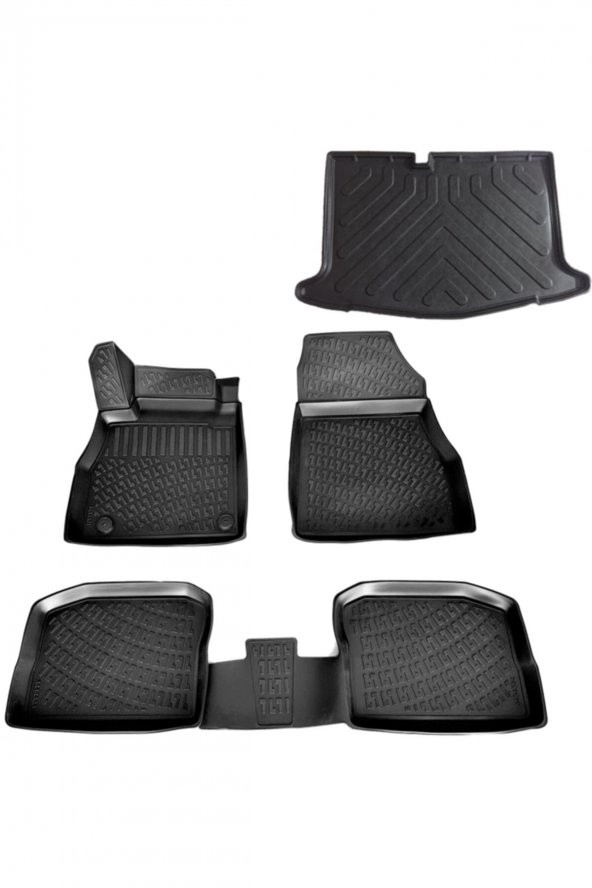 Friemats Nissan Micra 3d Paspas + Bagaj Havuzu 2019 Sonrası Uyumlu ürün görseli 1