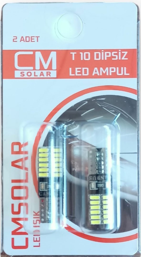CMSOLAR T10 Dipsiz Led BEYAZ IŞIK Ampul Park-Plaka-Tavan Aydınlatma ürün görseli 1