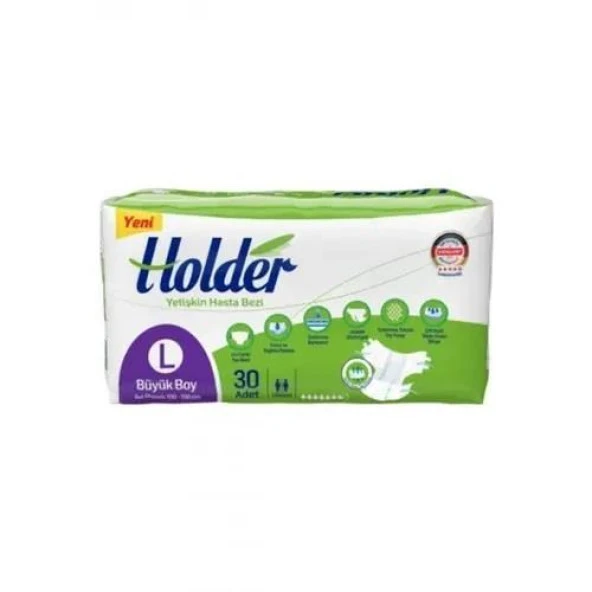 Holder Bel Bantlı Tekstil Yüzey L Büyük 30 Adet Hasta Bezi ürün görseli 1