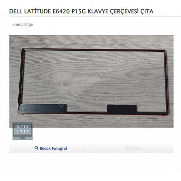 DELL LATİTUDE E6420 P15G KLAVYE ÇERÇEVESİ ÇITA ürün görseli 1