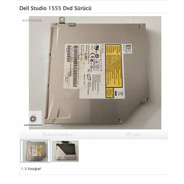 Dell Studio 1555 Dvd Sürücü ürün görseli 1