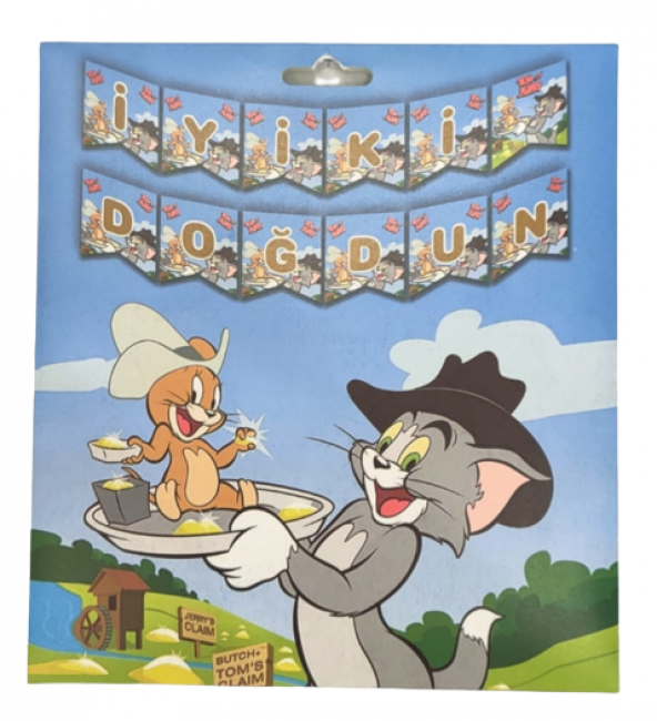 Tom Ve Jerry İyi Ki Doğdun Banner ürün görseli 1
