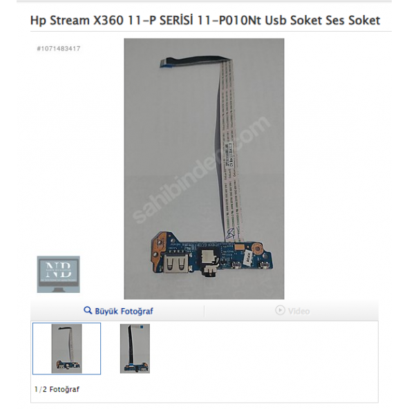 Hp Stream X360 11-P SERİSİ 11-P010Nt Usb Soket Ses Soket ürün görseli 1