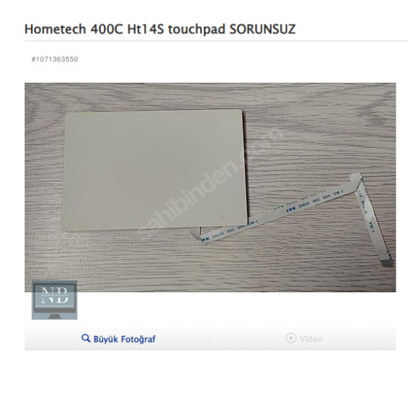 Hometech 400C Ht 14S touchpad SORUNSUZ ürün görseli 1