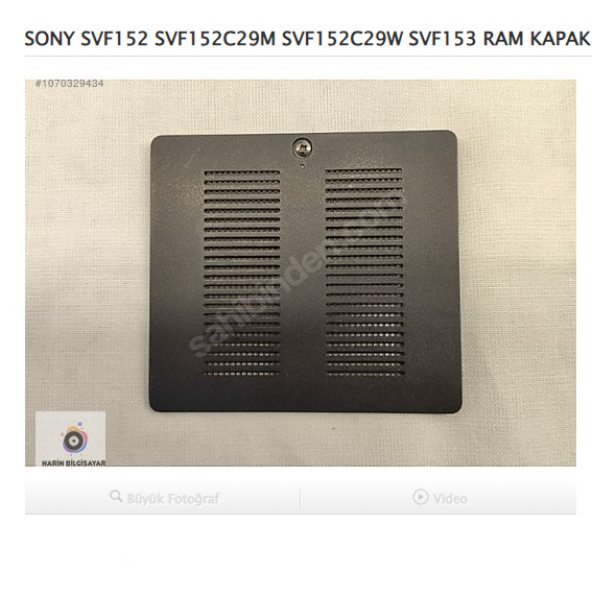 SONY SVF152 SVF153 SVF154 SVF152C29M SVF152C29W RAM KAPAĞI ürün görseli 1