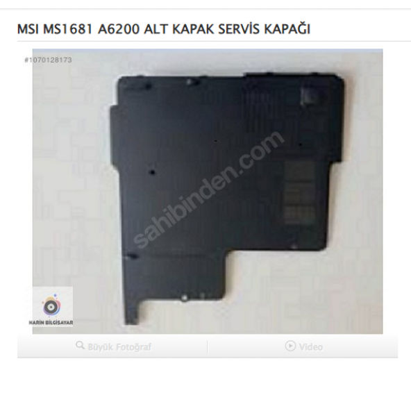 MSI MS1681 A6200 ALT KAPAK SERVİS KAPAĞI ürün görseli 1
